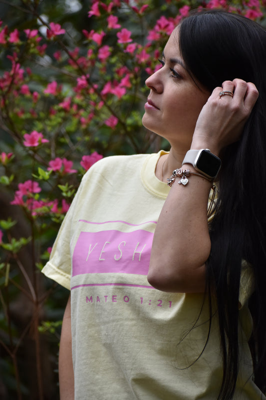 YESHUA Bnn Pink Tee